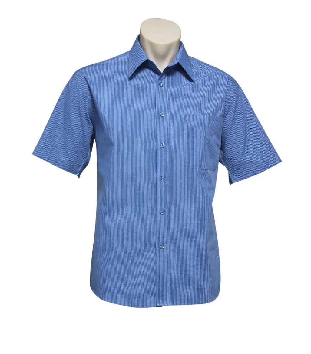 Picture of Biz Collection, Micro Check Mens S/S Shirt